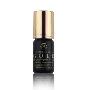 Secret Lashes Klej Gold 5ml profesjonalny ! - Sztuczne rzęsy i akcesoria - miniaturka - grafika 1