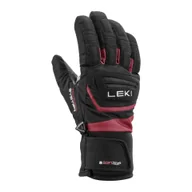 Rękawice narciarskie - Rękawice narciarskie dla dzieci Leki Griffin 3D Junior Rozmiar rękawiczek: 6 / Kolor: czarny/różówy - miniaturka - grafika 1