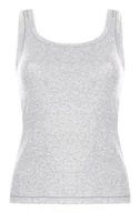 Biustonosze - Hunkemöller Singlet Tank Top Bawełna Szary - miniaturka - grafika 1