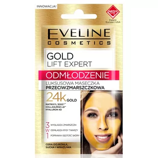 Eveline GOLD Lift Expert Luksusowa maseczka przeciwzmarszczkowa 3w1 7ml 52312-uniw - Maseczki do twarzy - miniaturka - grafika 1