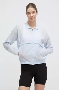 Reebok wiatrówka kolor niebieski przejściowa - Kurtki damskie - miniaturka - grafika 1