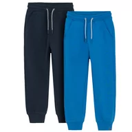 Spodnie i spodenki dla chłopców - Cool Club, Spodnie dresowe chłopięce, niebieskie, granatowe, zestaw, 2 szt. - miniaturka - grafika 1