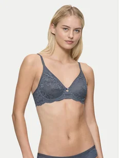 Triumph Biustonosz z fiszbiną Amourette Charm 10214458 Niebieski - Biustonosze - miniaturka - grafika 1