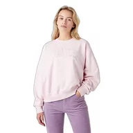 Bluzy damskie - Wrangler Damska bluza relaksacyjna, Chalk PINK, L - miniaturka - grafika 1