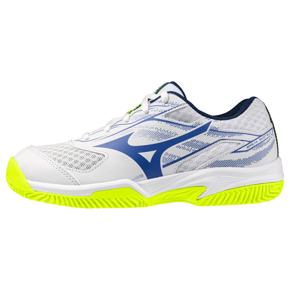 Buty tenisowe dziecięce Mizuno Break Shot 5 Jr. Clay White/Dazzl EUR 40,5