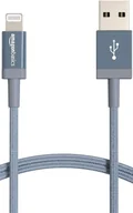 Kable USB - Kabel ładujący Amazon Basics USB-A do Lightning nylonowy oplot, 0,9 m - miniaturka - grafika 1