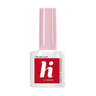 Hi Hybrid 244 Lakier Hybrydowy FIRE RED 5ml 5902751425710 - Lakiery hybrydowe - miniaturka - grafika 1