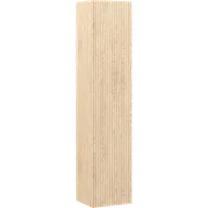 Szafki łazienkowe - Mexen Rivel słupek łazienkowy 35 cm, 1 drzwi, ryflowany, dąb - 91A21-03016-1-BF81 - miniaturka - grafika 1