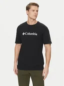 Koszulki męskie - Columbia T-Shirt CSC Basic Logo EM2180 Czarny Regular Fit - miniaturka - grafika 1
