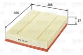 Filtry powietrza - Filtr powietrza Valeo 585198 - miniaturka - grafika 1