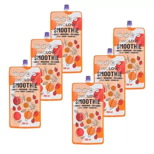 Owolovo Smoothie jabłkowe z marchewką i truskawką 250 ml x 6 sztuk - Koncentraty warzywne, przeciery - miniaturka - grafika 1