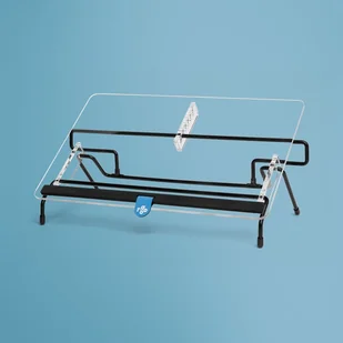 R-Go Tools Uchwyt na dokumenty R-Go Flex Read, ergonomiczny, z miękką piankową podpórką pod nadgarstek, przezroczysty akryl - Deski z klipsem - miniaturka - grafika 1