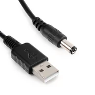 Wzmacniacze antenowe - Kabel adapter zasilania z USB na DC 2.5/5.5 100cm - miniaturka - grafika 1