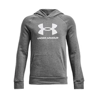 Bluzy dla chłopców - Under Armour Chłopięca bluza z kapturem Rival Fleece Big Logo - miniaturka - grafika 1