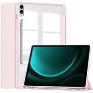 Etui do tabletów - Etui Bizon Case Tab Clear Matt do Samsung Galaxy Tab S9 FE Plus, jasnoróżowe - miniaturka - grafika 1