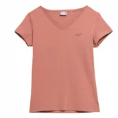 Koszulki i topy damskie - 4F Koszulka Damska T-Shirt Łososiowy Ttshf730 Xs - miniaturka - grafika 1