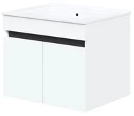 Szafki łazienkowe - Szafka pod umywalkę FIGARO 2D 60cm biała HALMAR - miniaturka - grafika 1