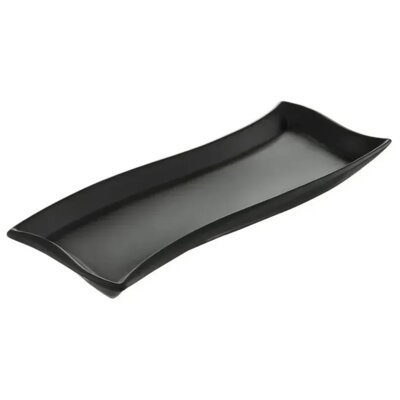 Półmisek AMBITION Salsa Fala 30 x 10 cm Czarny