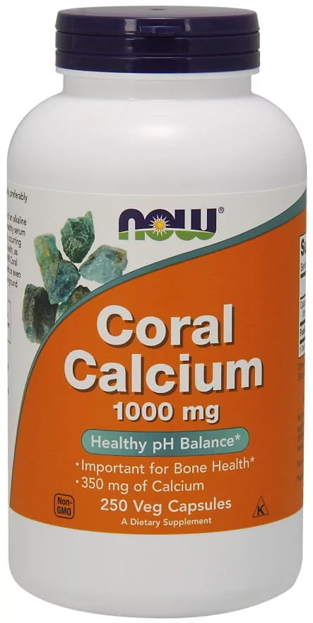 Now Foods Foods, USA Foods Coral Calcium 1000mg 250 kaps.