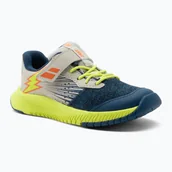 Buty sportowe męskie - Buty do tenisa dziecięce Babolat 21 Pulsion AC dark blue/sulphur spring - miniaturka - grafika 1