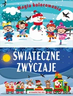 Książki edukacyjne - Świąteczne zwyczaje. Magia kolorowania - miniaturka - grafika 1