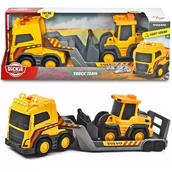 Samochody i pojazdy dla dzieci - Dickie: Zespół ciężarówek Volvo z mini-ładowarką - miniaturka - grafika 1