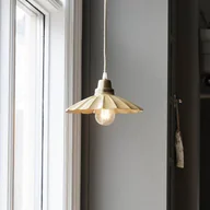 Lampy sufitowe - PR Home żyrandol Ester, żółty, Ø 24 cm, żelazo, wtyczka - miniaturka - grafika 1