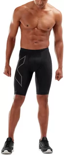 Spodnie sportowe damskie - 2XU Light Speed Compression Shorts Men, czarny L 2021 Legginsy do biegania MA5331B-BLKBRF-L - grafika 1