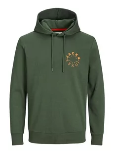 JACK & JONES Męska bluza z kapturem Jjwarrior Sweat Hood, Widok górski, nadruk: mały, XXL - Bluzy męskie - miniaturka - grafika 1