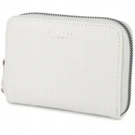 Portfele - Portfel Portmonetka Damski Mały Ekoskóra Flora & CO Biały - miniaturka - grafika 1