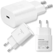 Ładowarki do telefonów - ORYGINALNA ŁADOWARKA SIECIOWA 25W SAMSUNG BIAŁA USB-C SUPER FAST CHARGE - miniaturka - grafika 1