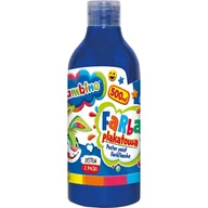 Szkolne artykuły papiernicze - Bambino Duża Farba Plakatowa W Butelce Szkolna Przedszkolna 500ml Niebieska - miniaturka - grafika 1