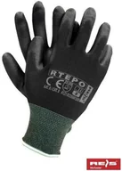 Rękawice robocze - Rękawice RTEPO (10) poliamidowe PU, czarne - miniaturka - grafika 1