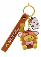 Plecaki - Zawieszka do plecaka Brelok na klucze Hello Kitty i Przyjaciele Pompompurin - miniaturka - grafika 1
