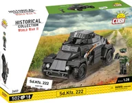 Klocki - Klocki COBI 2657 Sd.Kfz.222 lekki pojazd niemiecki bojowy siły zwiadowcze - miniaturka - grafika 1