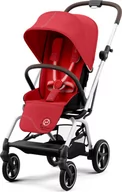 Wózki dziecięce - CYBEX EEZY S TWIST+2 SILVER FRAME Hibiscus Red - miniaturka - grafika 1