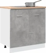 Szafki łazienkowe - vidaXL vidaXL Szafka pod zlew, szarość betonu, 80x46x81,5 cm - miniaturka - grafika 1