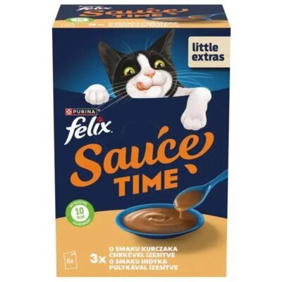 Karma dla kota FELIX Sauce Time Kurczak i Indyk 6 x 40 g