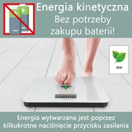 Wagi łazienkowe - Kinetyczna waga łazienkowa ProfiCare PC-PW 3112 (biała) - miniaturka - grafika 1