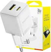 Ładowarki samochodowe - Baseus Palm 30W USB-C USB-A - biała - miniaturka - grafika 1