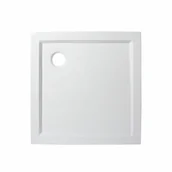 Brodziki prysznicowe - Brodzik do kabiny prysznicowej płaski Essential 80 x 80 x 5/3 Sensea - miniaturka - grafika 1