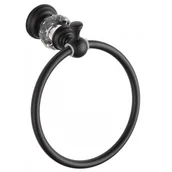 Wieszaki łazienkowe - Wieszak na ręcznik MEXEN Estela, czarny - miniaturka - grafika 1
