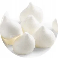 Dodatki do ciast w proszku - Mini Beziki Białe Naturalne Prawdziwe Przekąska Dekoracja 15g Beza - miniaturka - grafika 1