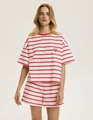 Piżamy damskie - Piżama damska Obsession Bloovii czerwony, kremowy M - miniaturka - grafika 1