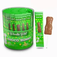 Gumy do żucia, lizaki, dropsy - CHOCO BUNNY LIZAK CZEKOLADOWY ZAJĄCZEK WIELKANOC (15G) 40SZT - miniaturka - grafika 1