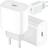 Ładowarki do telefonów - Alogy Ładowarka sieciowa szybka 30W USB-C USB typ C GaN PD do iPhone kostka Alogy Biała - miniaturka - grafika 1
