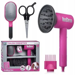 Zestaw Fryzjera, Gadżety Z Suszarką Do Włosów i Akcesoriami - Zabawy w naśladowanie dorosłych - miniaturka - grafika 1