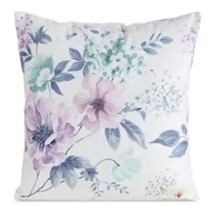 Poszewki na poduszki - Poszewka dekoracyjna Mink 45 x 45 cm niebiesko-fioletowe kwiaty wielokolorowy - miniaturka - grafika 1
