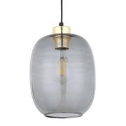 Lampy sufitowe - Pojedyncza owalna lampa wisząca Delta 4839 TK Lighting szklana grafitowa - miniaturka - grafika 1
