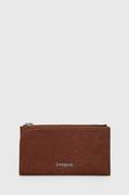 Portfele - Desigual portfel damski kolor brązowy - miniaturka - grafika 1